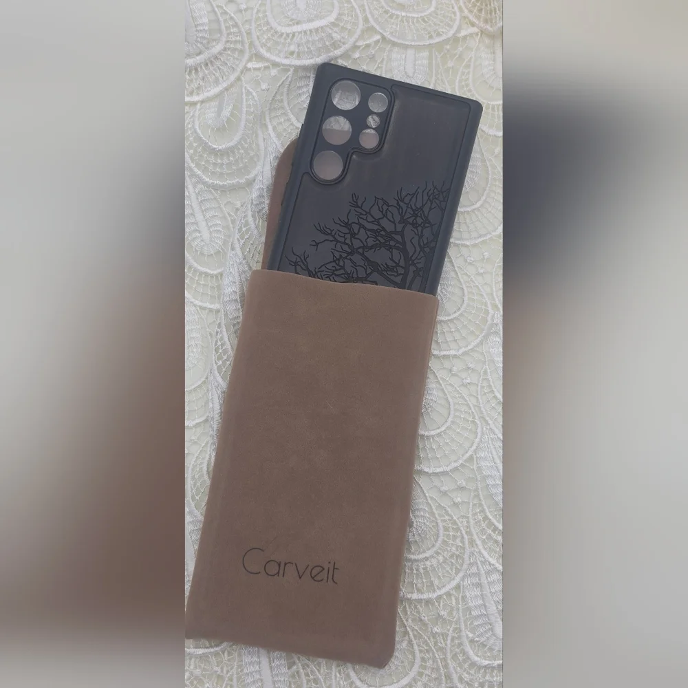 Carveit Dark Wood Tree Phone Case